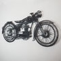 Wallity Cafe Racer - APT222LS Accesorio de Pared de Metal Decorativo Negro